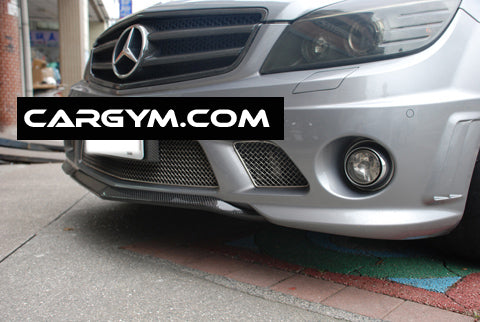 Mercedes-Benz W204 C-Class C63 Carbon Fiber Front Lip Spoiler