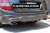 Mercedes-Benz 2012+ W204 3 Fins Style Carbon Fiber Rear Diffuser