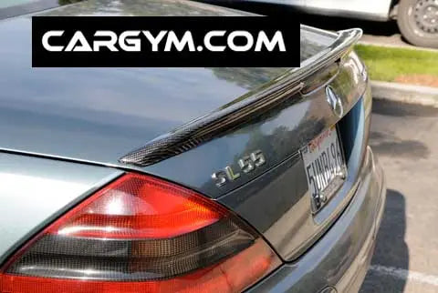 Sl55 Rear Spoiler Mercedes-Benz SL55 R230 AMG Style Carbon Fiber Rear Spoiler – CarGym