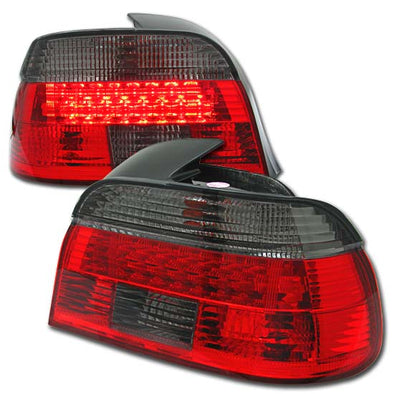 BMW 5-Series 1996-2000 E39 Red & Smoked LED Taillight
