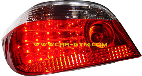BMW E60 5-Series 04-08 Red & Clear LED Taillight