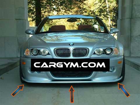 BMW E46 M3 HN Style Carbon Fiber Front Lip Spoiler