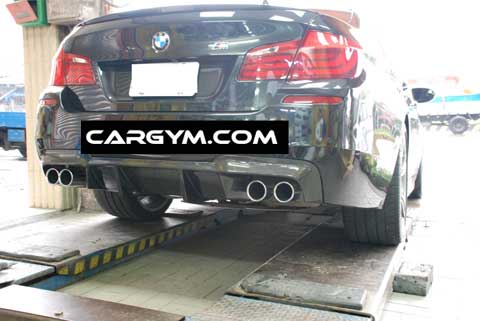 BMW F10 5-Series DTM Style 2 Big Fins Carbon Fiber Rear Diffuser