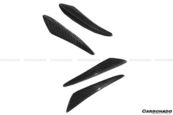 Carbonado 2013-2016 BMW 2 Series F22/F23 EXOT Style Front Canards (M-Tech Only)