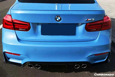 3D Style Real Carbon Fiber Rear Trunk Spoiler Wing Lip For BMW F82 @ L