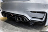 Carbonado 2014-2020 BMW M3 F80 & M4 F82 PSM Style Carbon Fiber Rear Diffuser + Lip Kit