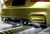 Carbonado 2014-2020 BMW M3 F80 & M4 F82 VAS Style Carbon Fiber Rear Diffuser w/ Lip