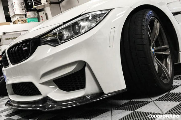 Carbonado 2014-2020 BMW M3 F80 M4 F82 VRS Style Carbon Fiber Front Lip