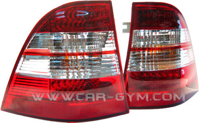Mercedes-BENZ ML-Class W163 1998-2005 Red & Clear LED Taillight