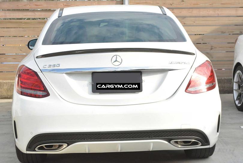 Mercedes C-Class W205 Sedan AMG Style Carbon Fiber Rear Spoiler – CarGym