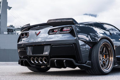 Carbonado 2013-2019 Corvette C7 ROX Style Rear Diffuser