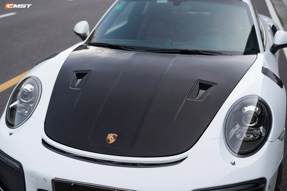 CMST Carbon Fiber GT2RS Style Hood For Porsche 911 Carrera / 991.1 991.2 Turbo / GT3 / GT3RS / 718 Cayman & Boxster