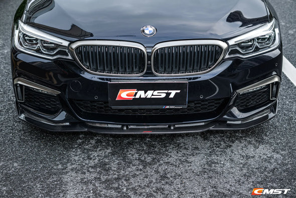 CMST Tuning Carbon Fiber Front Bumper Upper Valences for BMW 5-Series G30 / G31 2017-2020 Pre-facelift