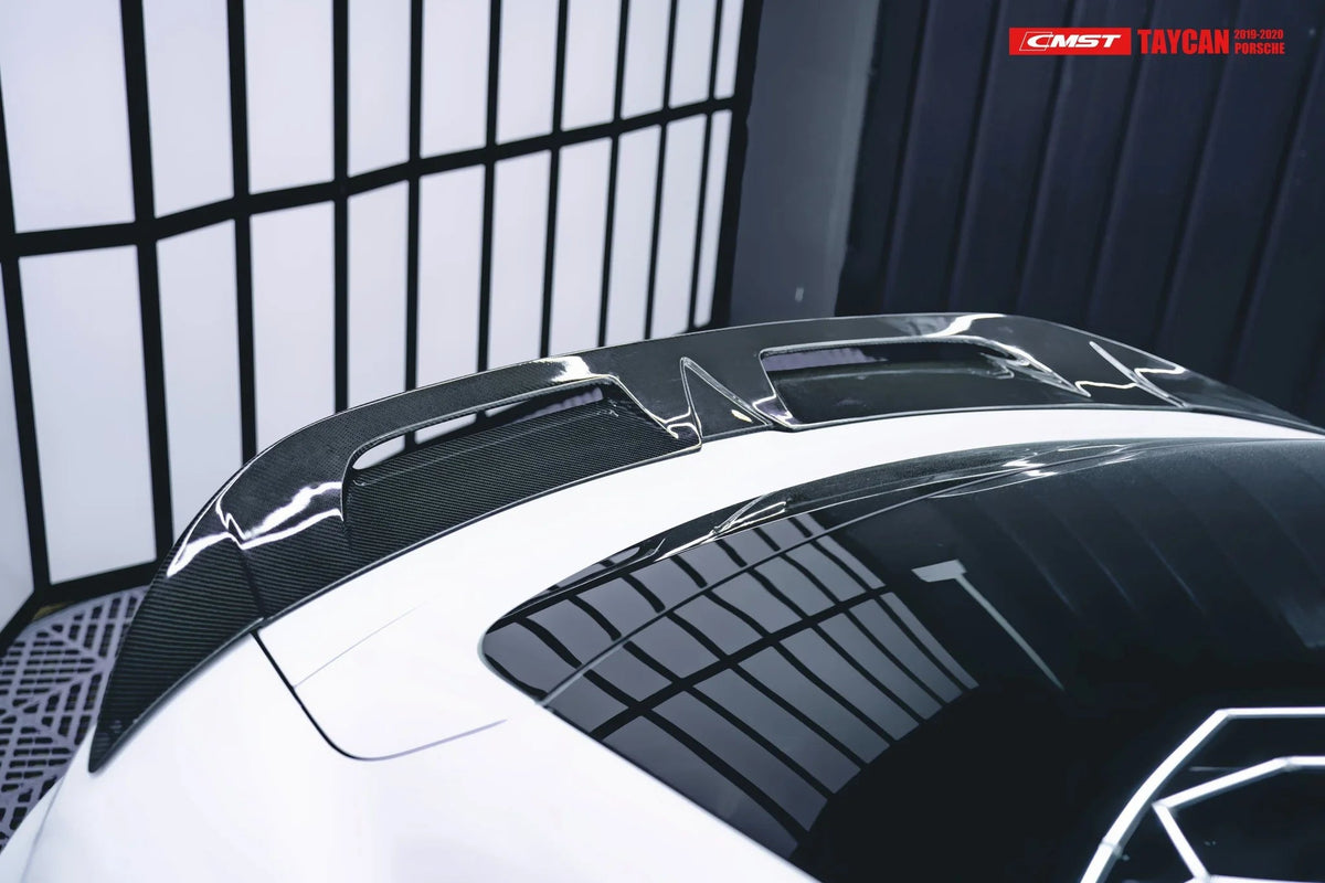 CMST Tuning Carbon Fiber Rear Spoiler for Porsche Taycan / Turbo / Tur ...