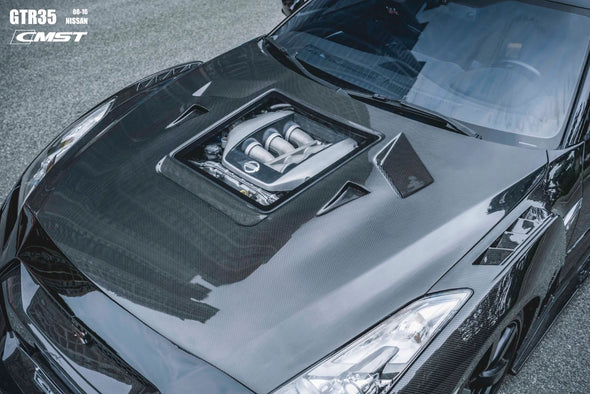 CMST Tuning Nissan GTR R35 2008-2016 Carbon Fiber Glass Front Hood