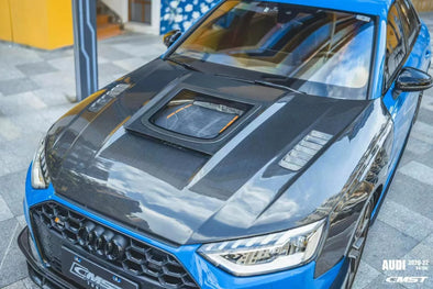 CMST Tuning Carbon Fiber Hood Bonnet w/ Transparent Glass for Audi RS5 –  CarGym