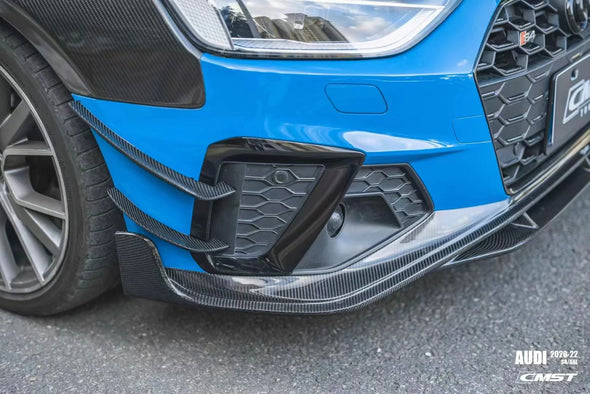 CMST Tuning Carbon Fiber Front Lip Splitter for Audi S4 & A4 S-line 2020+B9.5
