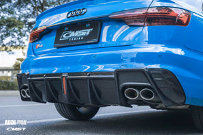 CMST Tuning Carbon Fiber Rear Diffuser for Audi S4 & A4 S-line 2020+ B9.5