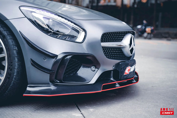 CMST Tuning Carbon Fiber Front Lip for Mercedes-Benz C190 AMG GT GTS 2015-2017