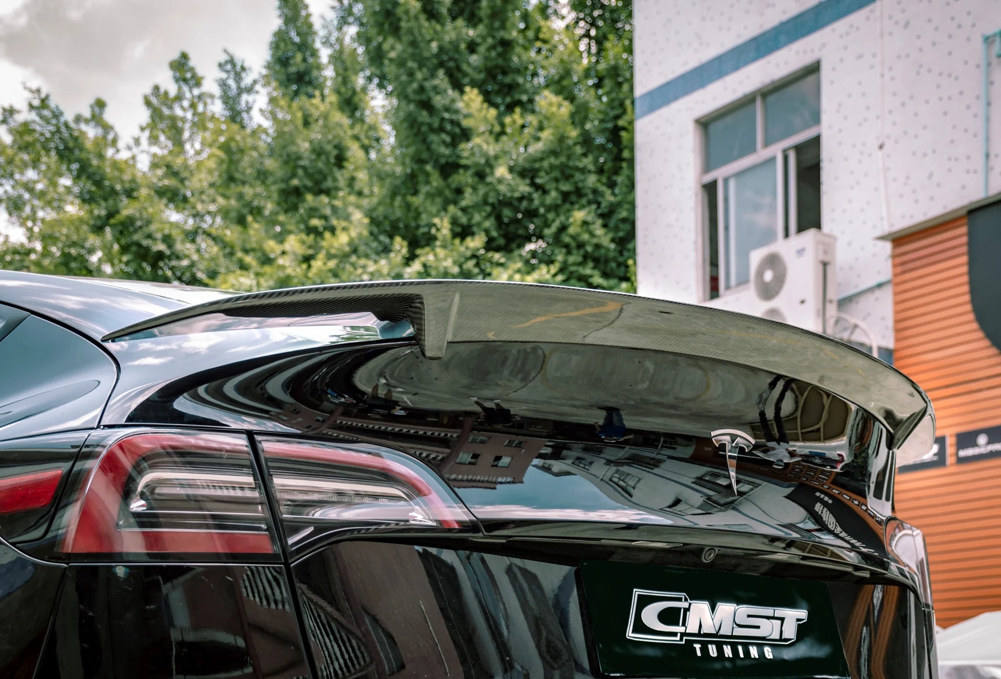 CMST Tuning Carbon Fiber Rear Spoiler Ver.2 for Tesla Model Y – CarGym