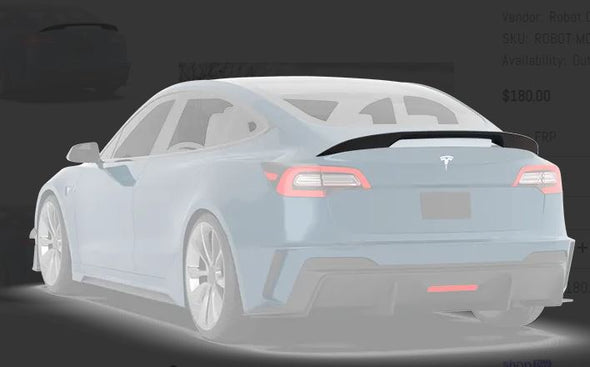 Robot Craftsman Hacker V1 GT Wing for Tesla Model 3