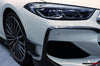 Darwinpro 2018-2022 BMW 8-Series G14 Convertible/G15 Coupe/G16 4DR-Gran Coupe 840/850 IMP Style Carbon Fiber Front Bumper Canards