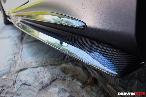 DarwinPro 2019-2021 Mercedes Benz W205 C63/S AMG Coupe Carbon Fiber Side Skirts Extension