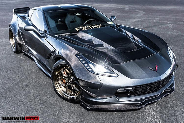 Darwinpro 2013-2019 Corvette Z06/Grandsport BKSS Style Carbon Fiber Hood