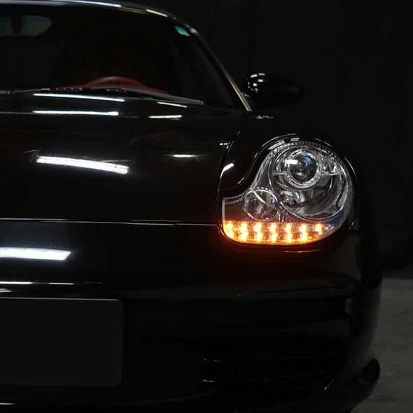 Porsche Boxster 986 1999-2004 LED Projector Black Base Headlight