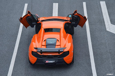 CMST Carbon Fiber Rear Engine Cover Louvers for McLaren 650S