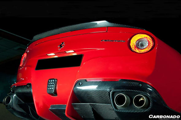 Carbonado 2012-2017 Ferrari F12 Berlinetta RS Style Carbon Fiber Trunk Spoiler