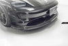 Future Design Carbon Fiber Front Lip Splitter for Porsche Taycan Base & 4S