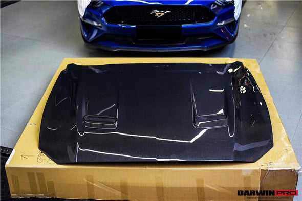 Darwinpro 2018-2020 Ford Mustang Carbon Fiber Hood
