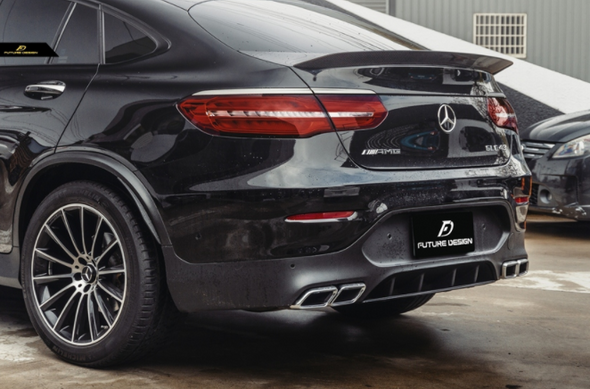 Future Design GLC63 Style Carbon Fiber Rear Spoiler for Mercedes Benz GLC250 AMG / GLC300 AMG / GLC43 AMG / GLC63 W253 GLC Coupe 2016-2019 Pre-facelift