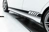 Future Design Carbon Fiber Side Skirts Trim Cover For Mercedes-Benz CLA C118 CLA45 CLA35 CLA250