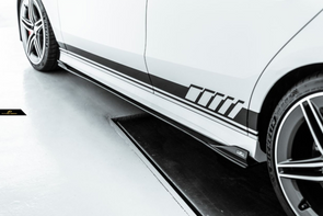 Future Design Carbon Fiber Side Skirts For Mercedes-Benz CLA C118 CLA45 CLA35 CLA250