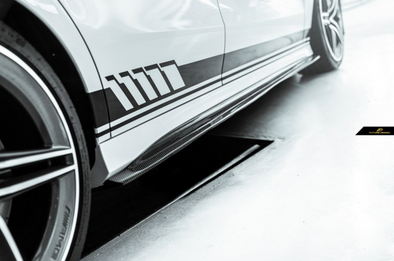 Future Design Carbon Fiber Side Skirts Ver.2 For Mercedes-Benz CLA C118 CLA45 CLA35 CLA250