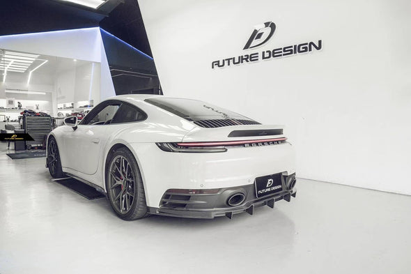 Future Design Carbon Fiber Side Skirts for Porsche 911 992 Carrera & 4 & S & 4S