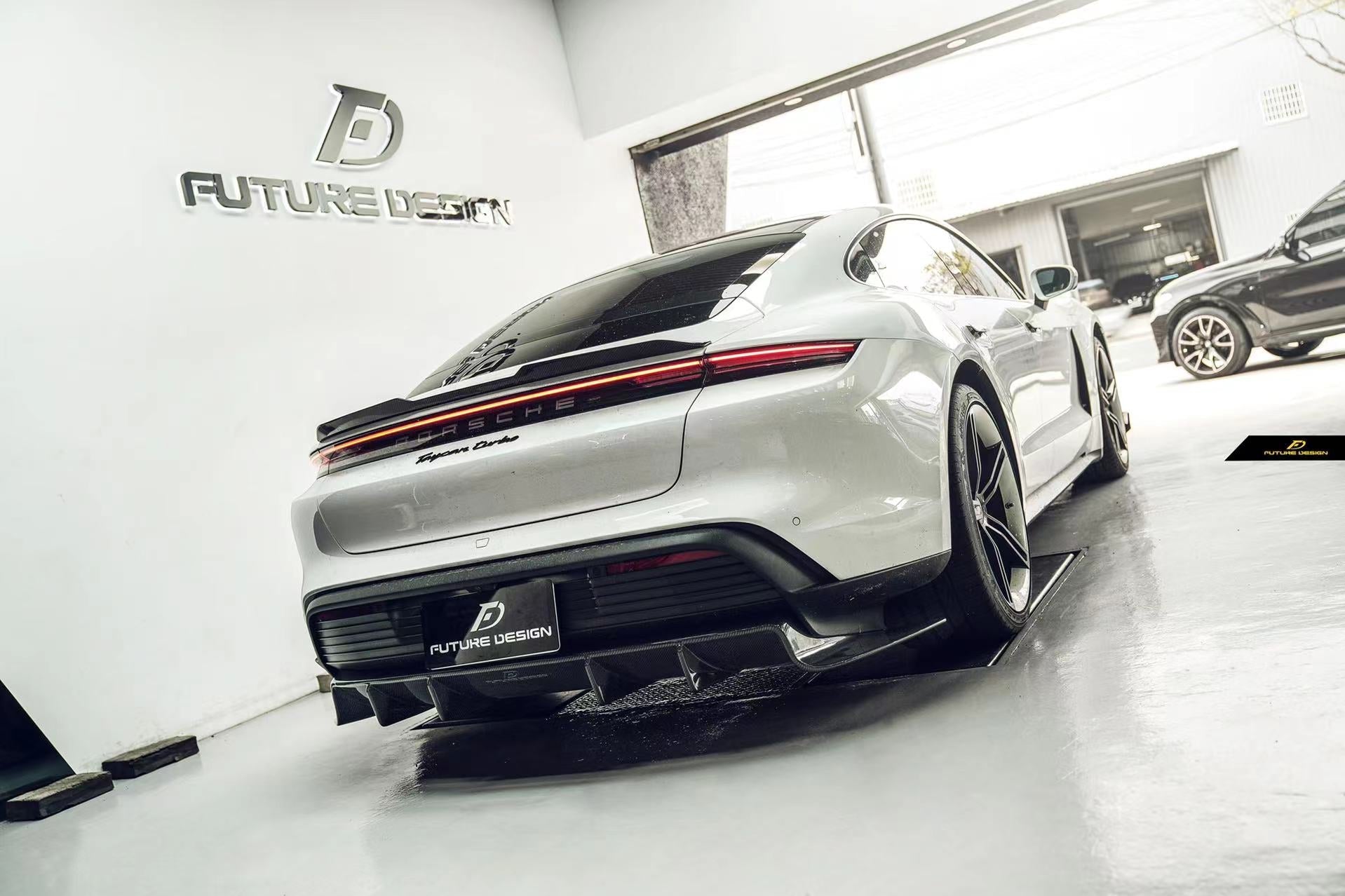 Future Design Carbon Fiber Rear Diffuser for Porsche Taycan Base & 4S ...
