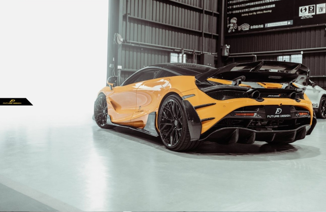 720s Rear Diffuser Future Design Carbon Fiber Rear Diffuser for McLaren 720S – CarGym