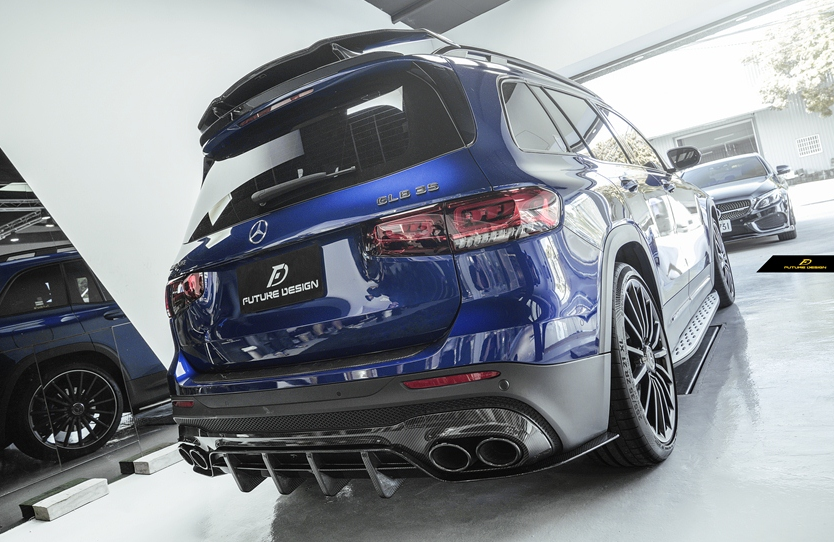 Future Design Carbon Fiber Rear Diffuser for Mercedes Benz GLB 250 AMG ...