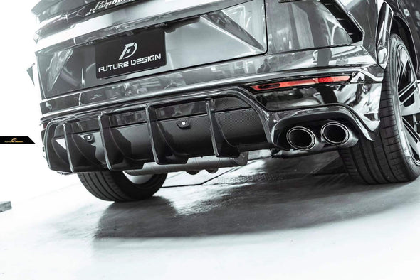 Future Design Carbon Fiber Rear Diffuser for Lamborghini Urus