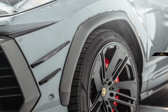 Future Design Carbon Fiber Front Bumper Canards 6 PCS FOR Lamborghini Urus