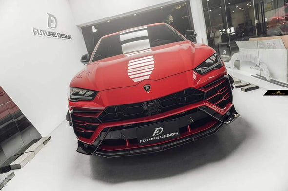 Future Design Carbon Fiber Front Lip Splitter for Lamborghini Urus