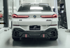 Future Design Carbon Fiber Rear Diffuser w/LED for BMW X6 G06 2020+
