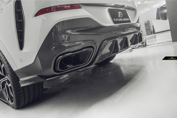 Future Design Carbon Fiber Rear Diffuser for BMW X6 G06 2020+