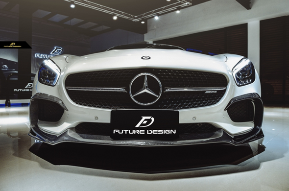 Future Design RT Style Carbon Fiber Front Lip Splitter Mercedes-Benz AMG GT GTS GTC C190 2015+