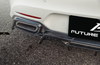 Future Design RT Style Carbon Fiber Rear Diffuser For Mercedes-Benz AMG GT GTS GTC C190 2015+