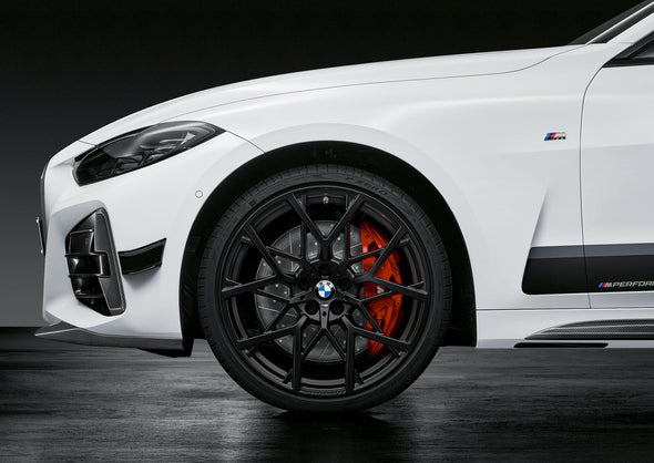 BMW 4-Series G22 M Performance Gloss Black Front Bumper Canard