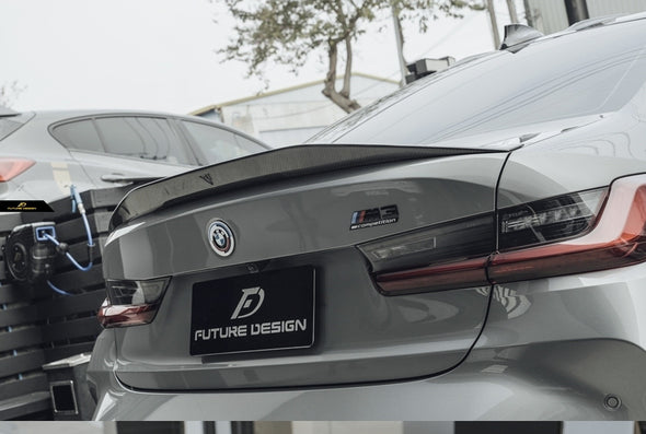 Future Design Carbon Fiber V1 Rear Spoiler Wing for BMW G80 M3